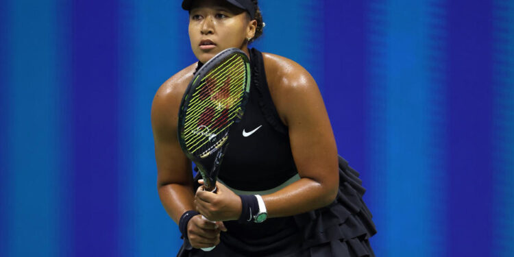 NEW YORK, NEW YORK - AUGUST 29: Naomi Osaka of Japan awaits a return against Karolina Muchova of Czech Republic during their Women's Singles Second Round match on Day Four of the 2024 US Open at USTA Billie Jean King National Tennis Center on August 29, 2024 in the Flushing neighborhood of the Queens borough of New York City. (Photo by Luke Hales/Getty Images)