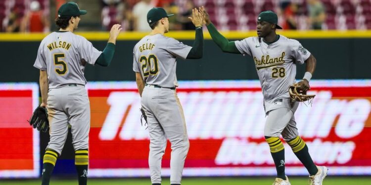 MLB: Oakland Athletics at Cincinnati Reds