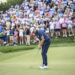 CASTLE ROCK, COLORADO - AUGUST 25:  Keegan Bradley misses a par putt on the 18th hole green during the final round of the BMW Championship, the second event of the FedExCup Playoffs, at Castle Pines Golf Club on August 25, 2024 in Castle Rock, Colorado. (Photo by Keyur Khamar/PGA TOUR via Getty Images)