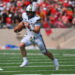 ALBUQUERQUE, NEW MEXICO - AUGUST 24: Quarterback Tommy Mellott #4 of the Montana State Bobcats runs for yardage against the New Mexico Lobos during the first half of their game at University Stadium on August 24, 2024 in Albuquerque, New Mexico. (Photo by Sam Wasson/Getty Images)