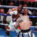 Floyd Mayweather Jr. and John Gotti III in action during their exhibition match, at the Arena CDMX, in Mexico City, Mexico, August 24, 2024. REUTERS/Henry Romero