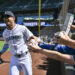 Mariners superstar Julio Rodriguez has been struggling offensively in 2024. (Photo by Alika Jenner/Getty Images)