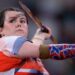 Hollie Arnold of Britain competes in the womens javelin F46 final at the Tokyo 2020 Paralympic Games