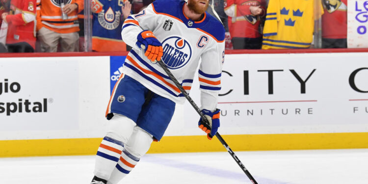 Connor McDavid #97 of the Edmonton Oilers