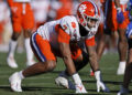 JACKSONVILLE, FL - DECEMBER 29: Clemson Tigers defensive end Justin Mascoll (7) lines up on defense during the TaxSlayer Gator Bowl against the Kentucky Wildcats on December 29, 2023 at EverBank Stadium in Jacksonville, Florida. (Photo by Joe Robbins/Icon Sportswire via Getty Images)