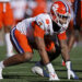 JACKSONVILLE, FL - DECEMBER 29: Clemson Tigers defensive end Justin Mascoll (7) lines up on defense during the TaxSlayer Gator Bowl against the Kentucky Wildcats on December 29, 2023 at EverBank Stadium in Jacksonville, Florida. (Photo by Joe Robbins/Icon Sportswire via Getty Images)