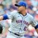 May 22, 2024; Cleveland, Ohio, USA; New York Mets starting pitcher Jose Quintana (62) throws a pitch during the first inning against the Cleveland Guardians at Progressive Field.