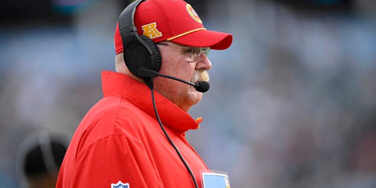 Andy Reid on the sidelines