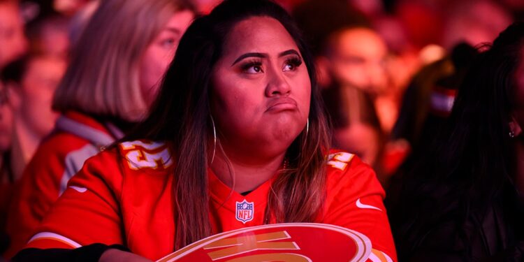 Chiefs fan pouts