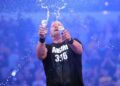 Steve Austin clanks his beers