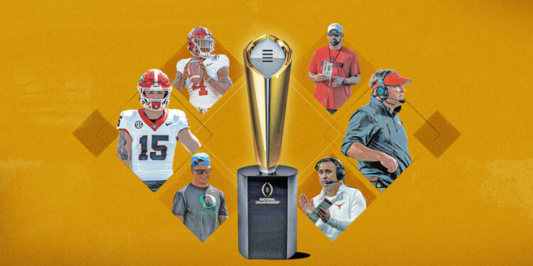 It's a new era of college football with the first season of the 12-team playoff upon us. Who will hoist the trophy in January? (Credit: Amy Monks/Yahoo Sports)