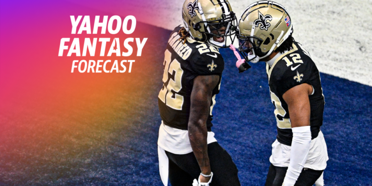 It's Thursday and 'Fantasy Film Room' is back with Nate Tice and Matt Harmon. The duo dives into the Saints offensive explosion in the first two weeks of the season and examine if what they're doing is sustainable. The two also look at why scoring is way down across the league. Tice explains why it's never been harder to play QB in the NFL against these modern defenses. (Credit:AP Photo/Jerome Miron)