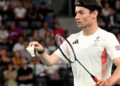 Dan Bethell plays badminton at the Paralympics in Paris