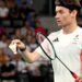 Dan Bethell plays badminton at the Paralympics in Paris