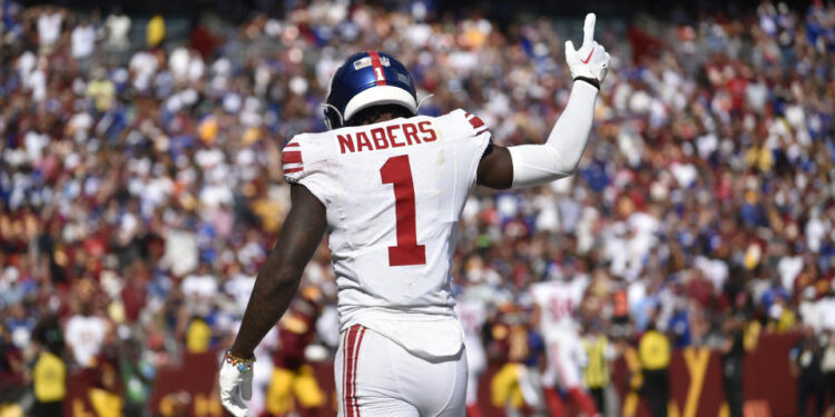 Giants wide receiver Malik Nabers (1)