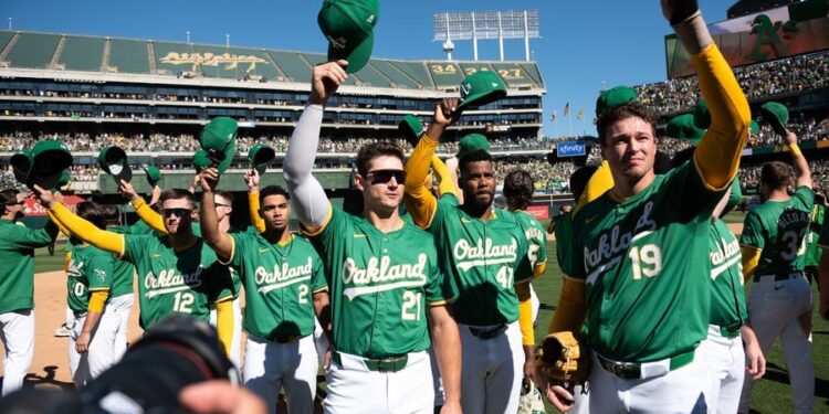 MLB: Texas Rangers at Oakland Athletics