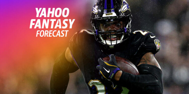 Week 4's Sunday slate is in the books and there were performances and injuries that will have long term fantasy implications. From SNF's clash between the Bills and Ravens to dissecting the impact of the Chiefs losing Rashee Rice, the two cover everything you need to know. Matt Harmon and Andy Behrens recap a wild Week 4 and discuss which games we should care about the most, sort or care about and the ones that could have been an email. (Credit: Patrick Smith/Getty Images)