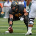 WACO, TX - SEPTEMBER 14: Baylor Bears offensive lineman Coleton Price (72) prepares for play during the college football game between Baylor Bears and Air Force Falcons on September 14, 2024, at McLane Stadium in Waco, TX.  (Photo by David Buono/Icon Sportswire via Getty Images)