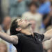 Taylor Fritz, of the United States, reacts after defeating Casper Ruud, of Norway, during the fourth round of the U.S. Open tennis championships, Sunday, Sept. 1, in New York. 2024. (AP Photo/Eduardo Munoz Alvarez)