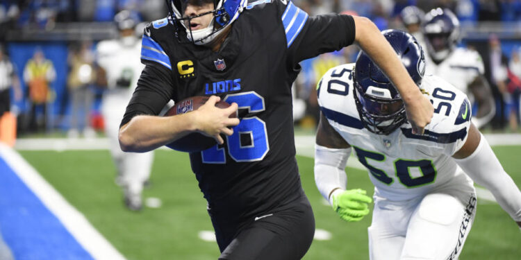 Jared Goff threw for two touchdowns and caught another. (AP Photo/Jose Juarez)