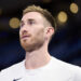 OKLAHOMA CITY, OKLAHOMA - APRIL 21: Gordon Hayward #33 of the Oklahoma City Thunder warms up before tipoff against the New Orleans Pelicans in game one of the Western Conference First Round Playoffs at the Paycom Center on April 21, 2024 in Oklahoma City, Oklahoma. NOTE TO USER: User expressly acknowledges and agrees that, by downloading and or using this photograph, User is consenting to the terms and conditions of the Getty Images License Agreement.  (Photo by Cooper Neill/Getty Images)