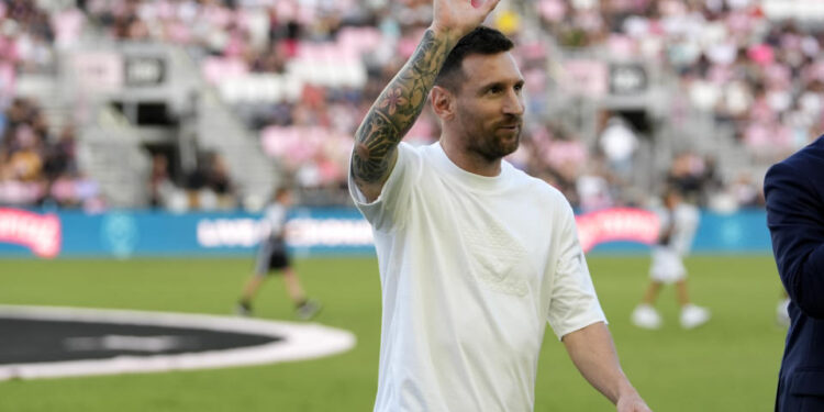 Lionel Messi has not played for Inter Miami since June 1 and could start or come off the bench for their game on Saturday against the Philadelphia Union. (AP Foto/Lynne Sladky, Archivo)