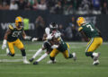 DeVonta Smith of the Philadelphia Eagles runs after a catch against the Packers. (Photo by Wagner Meier/Getty Images)