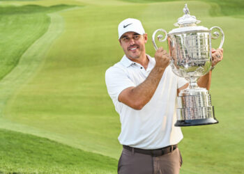 Brooks Koepka is one of many LIV players who could play on the Ryder Cup team and PGA Championship going forward. (Keyur Khamar/PGA TOUR via Getty Images)