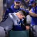 Anaheim, California September 4, 2024-Dodgers pitcher Bobby Miller gave up seven runs to the Angels at Anaheim Stadium Wednesday. (Wally Skalij/Los Angeles Times)