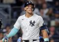 Aaron Judge reacts