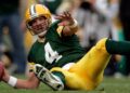 Brett Favre on the ground