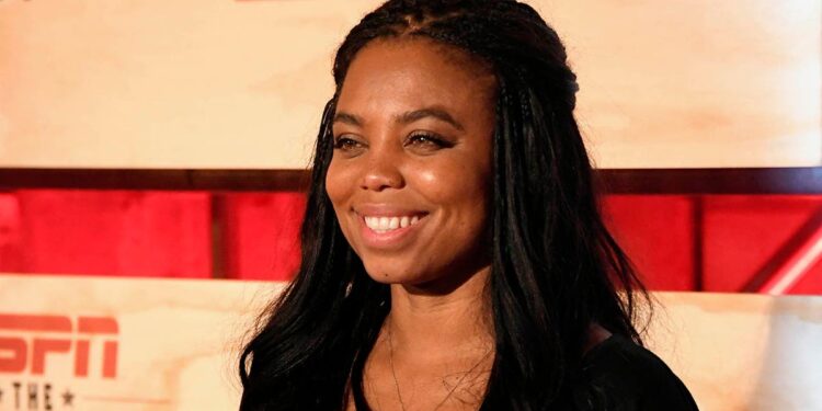 Jemele Hill at an ESPN party