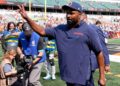 Jerod Mayo waves to the crowd