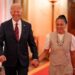 U.S. President Joe Biden and South Carolina Gamecocks Head Coach Dawn Staley