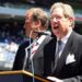 John Sterling at podium