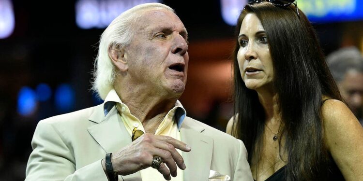 Ric Flair and his then-wife