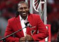 Roddy White at Falcons' stadium