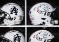 South Alabama Jaguars helmets