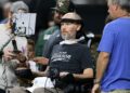 Steve Gleason on the sideline