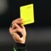 A yellow card at MLS game