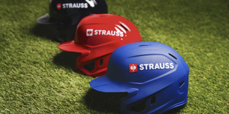 MLB team helmets in the postseason will feature these ads in a deal that runs through the 2027 season. (Mary DeCicco/Major League Baseball)