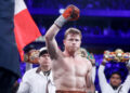 LAS VEGAS, NEVADA - SEPTEMBER 14: WBC/WBA/WBO super middleweight champion Canelo Alvarez looks on before a title fight at T-Mobile Arena on September 14, 2024 in Las Vegas, Nevada. (Photo by Steve Marcus/Getty Images)