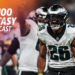 It's Thursday and 'Fantasy Film Room' is back with Nate Tice and Matt Harmon. The duo dives into the Eagles run game and why Saquon Barkley has a legit path to be RB1 in 2024. The two also look at how Philadelphia is using motion to unlock even more opportunities for Devonta Smith and A.J. Brown in the passing game. (Credit: AP Photo/Fernando Llano)