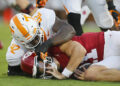 The Volunteers manhandled the Sooners in Norman on Saturday in their SEC opener. (Brian Bahr/Getty Images)