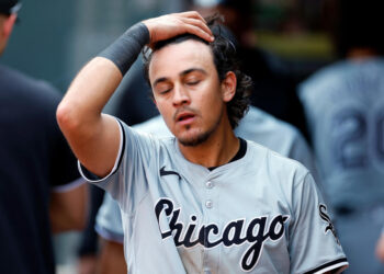 White Sox shortstop Nicky Lopez reacts to a loss against the Minnesota Twins earlier this season.