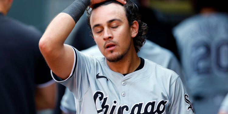 White Sox shortstop Nicky Lopez reacts to a loss against the Minnesota Twins earlier this season.