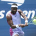 NEW YORK, NEW YORK - AUGUST 30: Frances Tiafoe of USA against Ben Shelton of USA during their Men's Singles Third Round match on Day Five of the 2024 US Open at USTA Billie Jean King National Tennis Center on August 30, 2024 in the Flushing neighborhood of the Queens borough of New York City.  (Photo by Jean Catuffe/Getty Images)