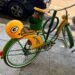 A Green Bay Packers-themed bike in Chico, California.