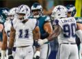 Micah Parsons and DeMarcus Lawrence against Eagles