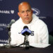 MADISON, WISCONSIN - OCTOBER 26: James Franklin talks to the  media after the game awb at Camp Randall Stadium on October 26, 2024 in Madison, Wisconsin. (Photo by John Fisher/Getty Images)